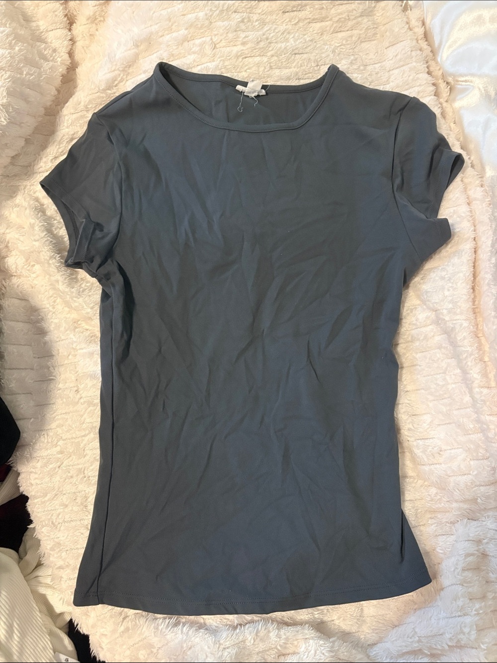 Garage Sleek Crewneck Tshirt in Burnt Ash Grey